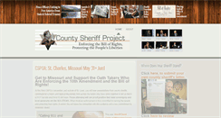 Desktop Screenshot of countysheriffproject.org