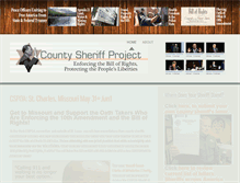 Tablet Screenshot of countysheriffproject.org